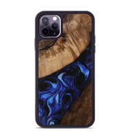 iPhone 11 Pro Max Wood Phone Case - Althea (Blue, 746540)