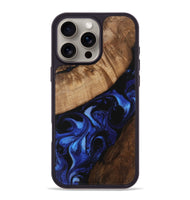 iPhone 16 Pro Max Wood Phone Case - Althea (Blue, 746540)