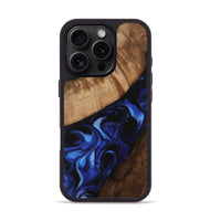 iPhone 16 Pro Wood Phone Case - Althea (Blue, 746540)