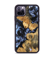 iPhone 11 Pro Max Wood Phone Case - Caryn (Blue, 746543)