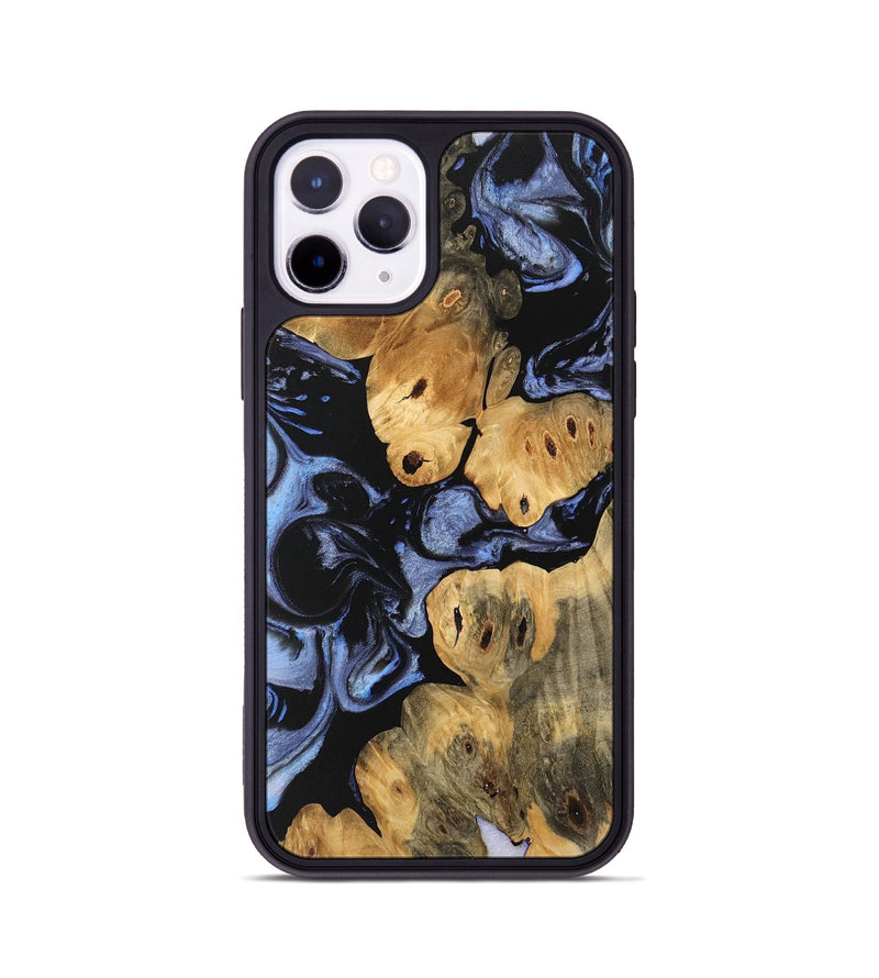 iPhone 11 Pro Wood Phone Case - Caryn (Blue, 746543)