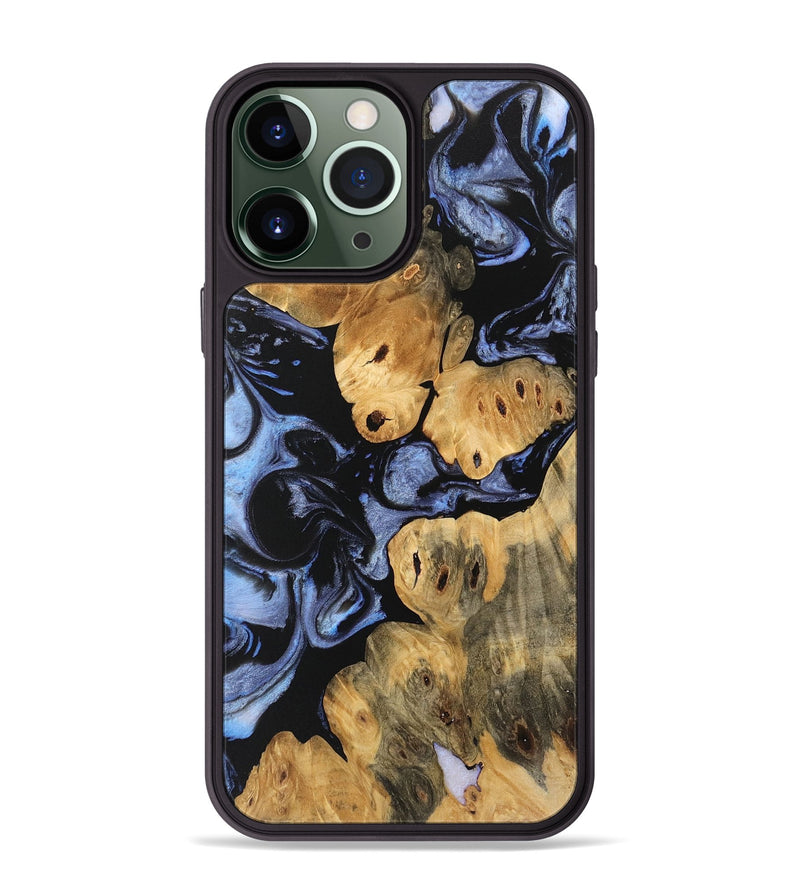 iPhone 13 Pro Max Wood Phone Case - Caryn (Blue, 746543)