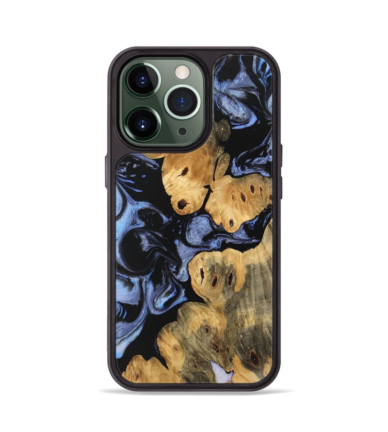 iPhone 13 Pro Wood Phone Case - Caryn (Blue, 746543)