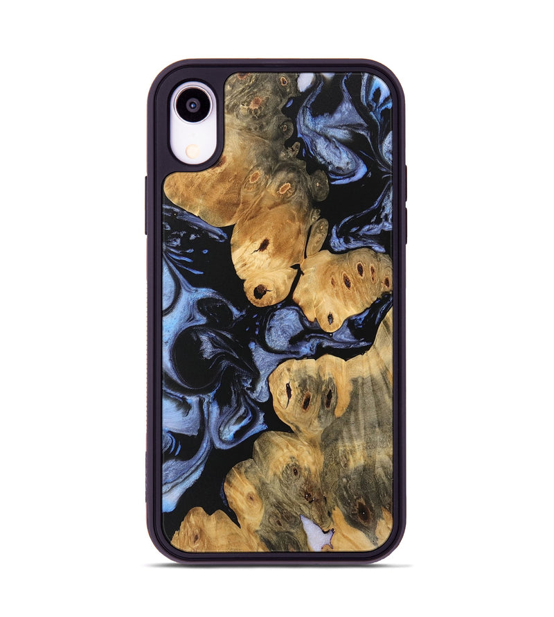 iPhone Xr Wood Phone Case - Caryn (Blue, 746543)