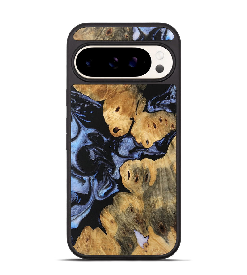 Pixel 9 Pro Wood Phone Case - Caryn (Blue, 746543)