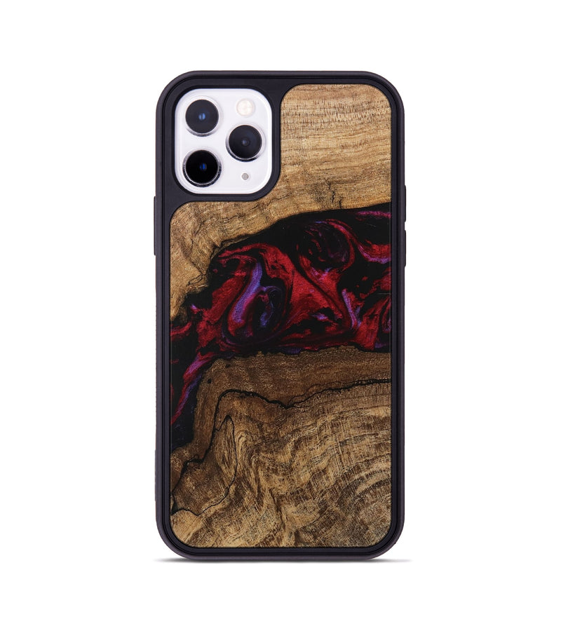 iPhone 11 Pro Wood Phone Case - Marlena (Red, 746545)