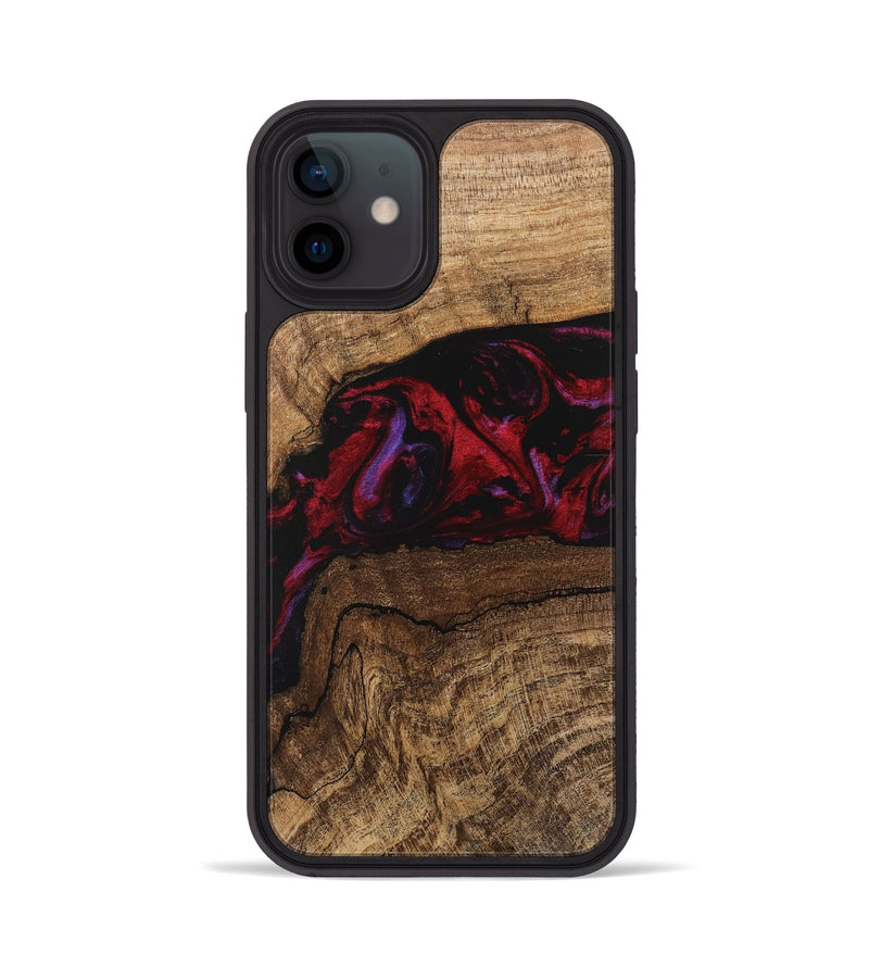 iPhone 12 Wood Phone Case - Marlena (Red, 746545)