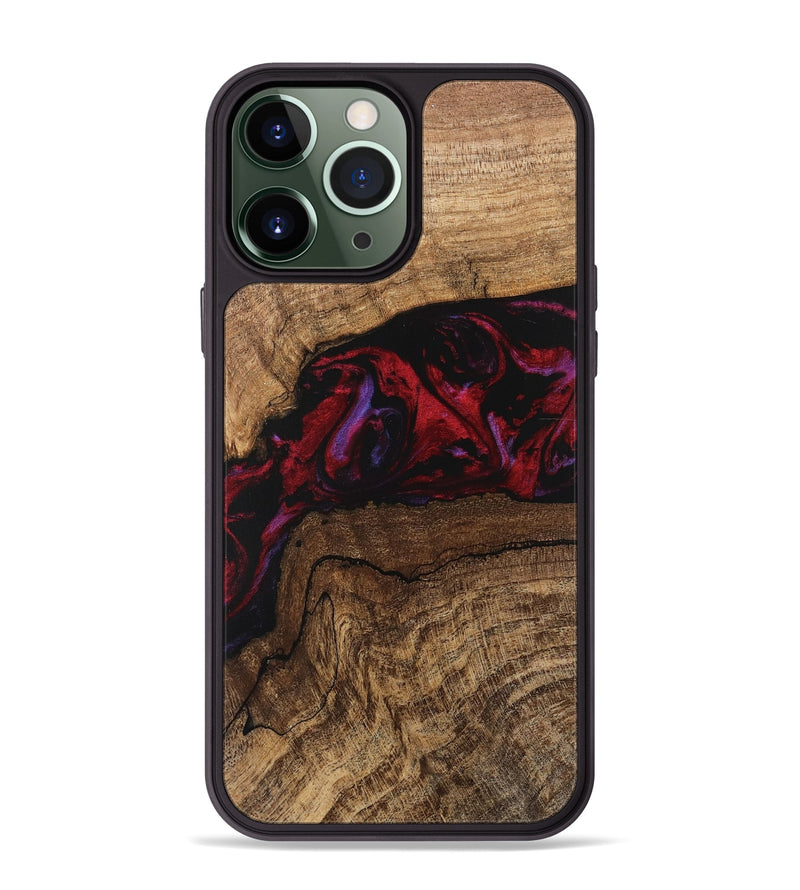 iPhone 13 Pro Max Wood Phone Case - Marlena (Red, 746545)