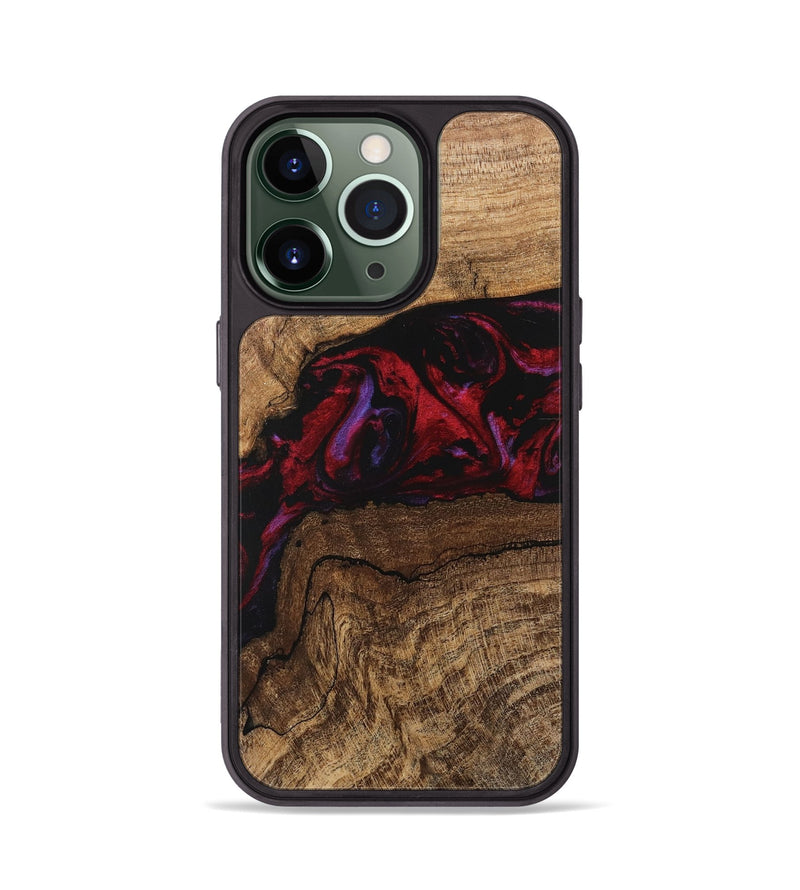 iPhone 13 Pro Wood Phone Case - Marlena (Red, 746545)