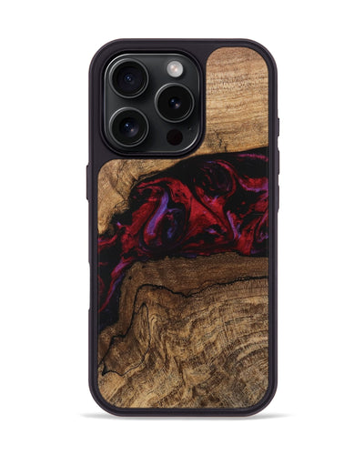 iPhone 16 Pro Wood Phone Case - Marlena (Red, 746545)