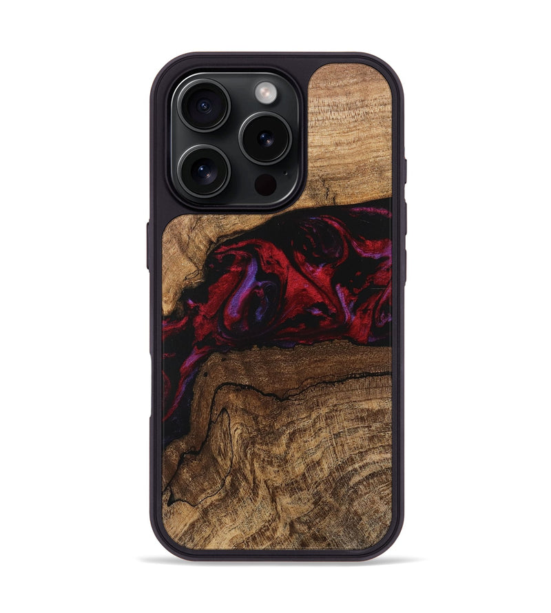 iPhone 16 Pro Wood Phone Case - Marlena (Red, 746545)