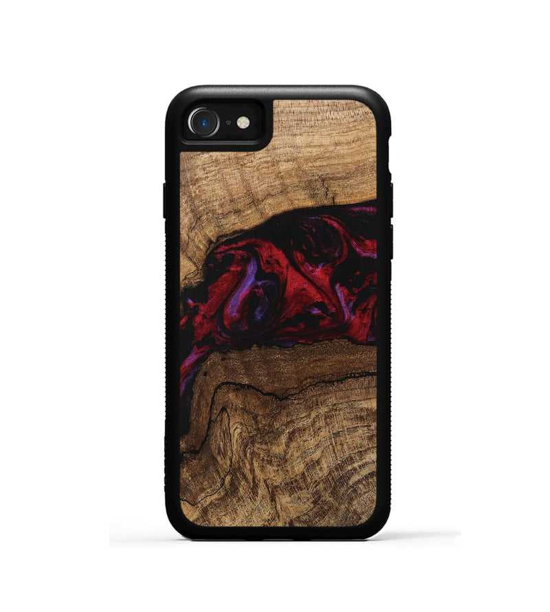 iPhone SE Wood Phone Case - Marlena (Red, 746545)