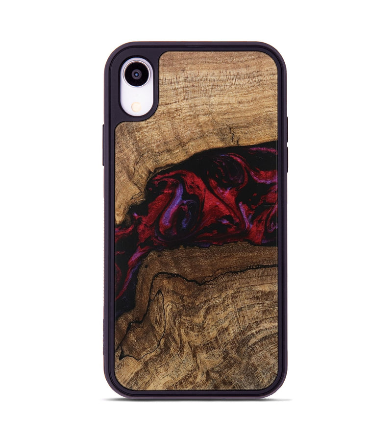 iPhone Xr Wood Phone Case - Marlena (Red, 746545)