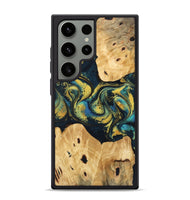 Galaxy S24 Ultra Wood Phone Case - Jorden (Teal & Gold, 746546)