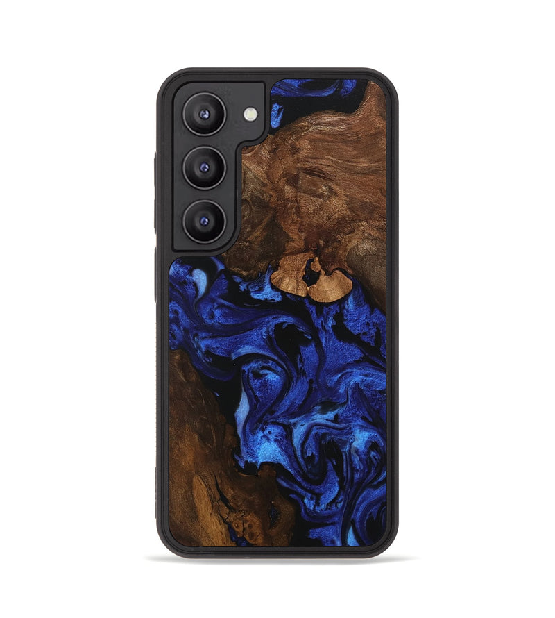 Galaxy S23 Wood Phone Case - Maira (Blue, 746547)