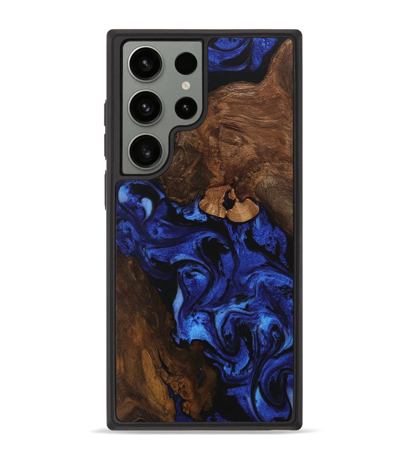 Galaxy S23 Ultra Wood Phone Case - Maira (Blue, 746547)