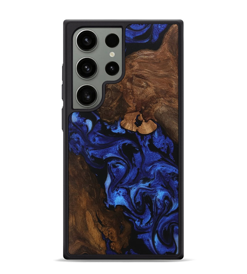 Galaxy S24 Ultra Wood Phone Case - Maira (Blue, 746547)