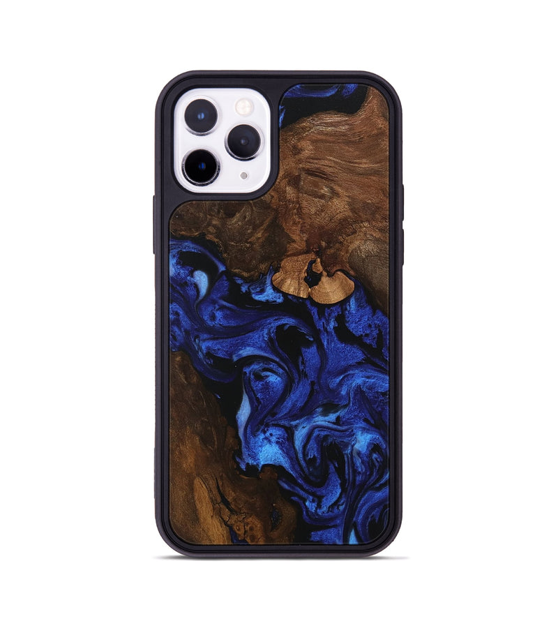 iPhone 11 Pro Wood Phone Case - Maira (Blue, 746547)