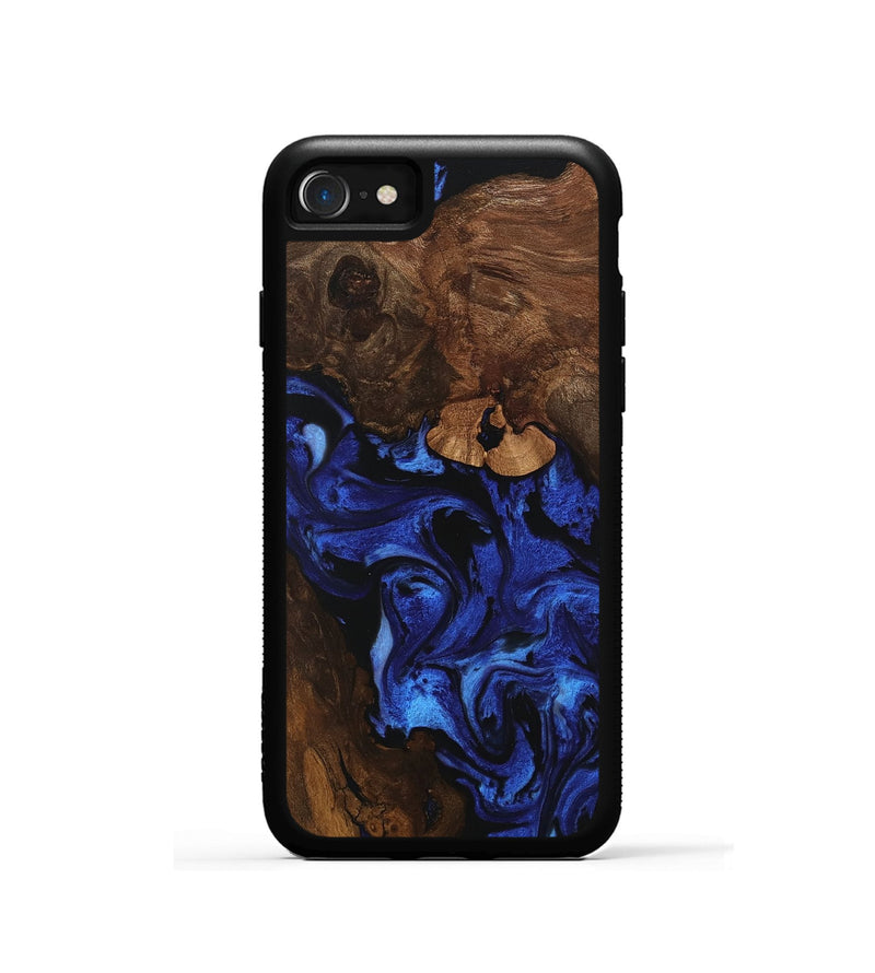 iPhone SE Wood Phone Case - Maira (Blue, 746547)