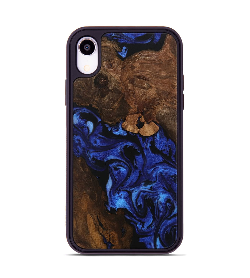 iPhone Xr Wood Phone Case - Maira (Blue, 746547)