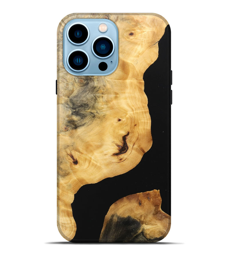 iPhone 14 Pro Max Wood Live Edge Phone Case - April (Wood Burl, 746571)