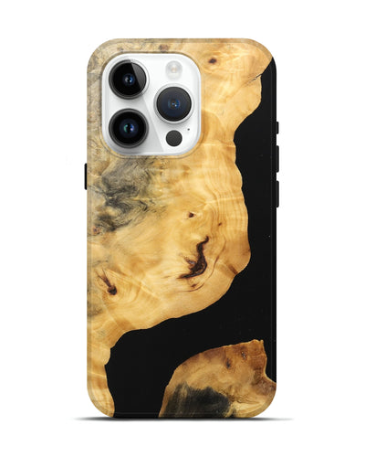 iPhone 15 Pro Wood Live Edge Phone Case - April (Wood Burl, 746571)