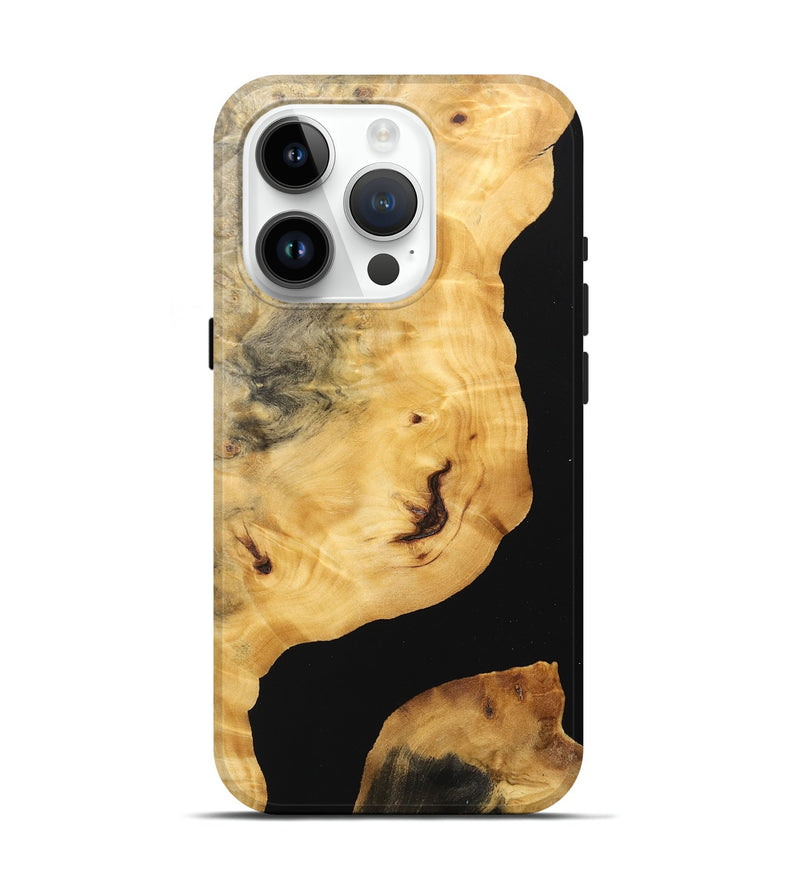 iPhone 15 Pro Wood Live Edge Phone Case - April (Wood Burl, 746571)