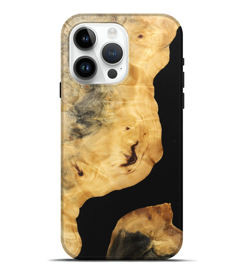 iPhone 15 Pro Max Wood Live Edge Phone Case - April (Wood Burl, 746571)