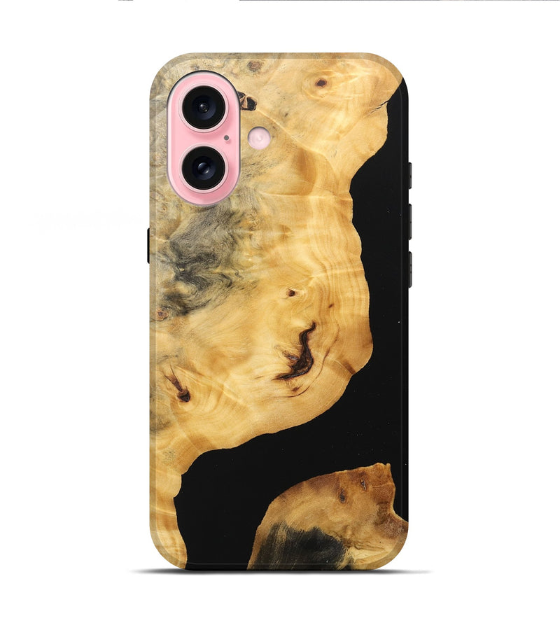 iPhone 16 Wood Live Edge Phone Case - April (Wood Burl, 746571)