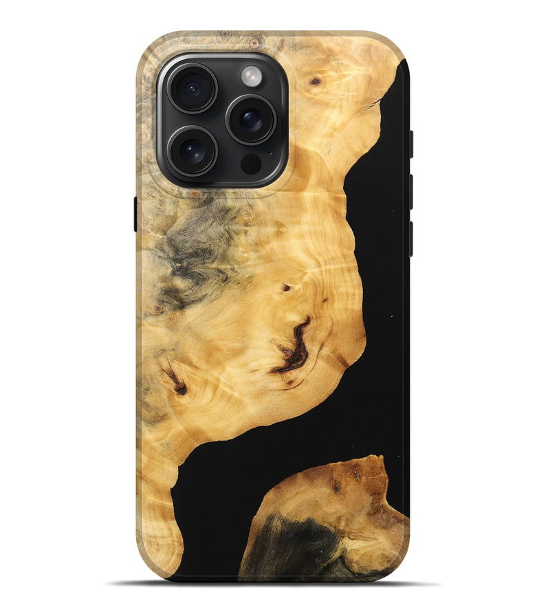 iPhone 16 Pro Max Wood Live Edge Phone Case - April (Wood Burl, 746571)