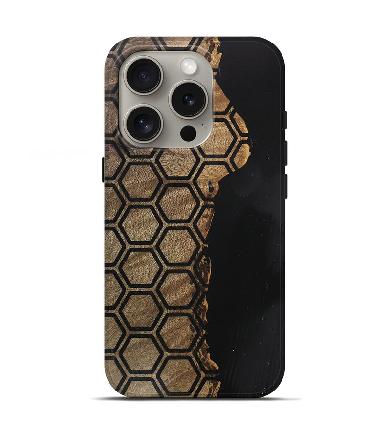 iPhone 16 Pro Wood Live Edge Phone Case - Eiden (Pattern, 746572)