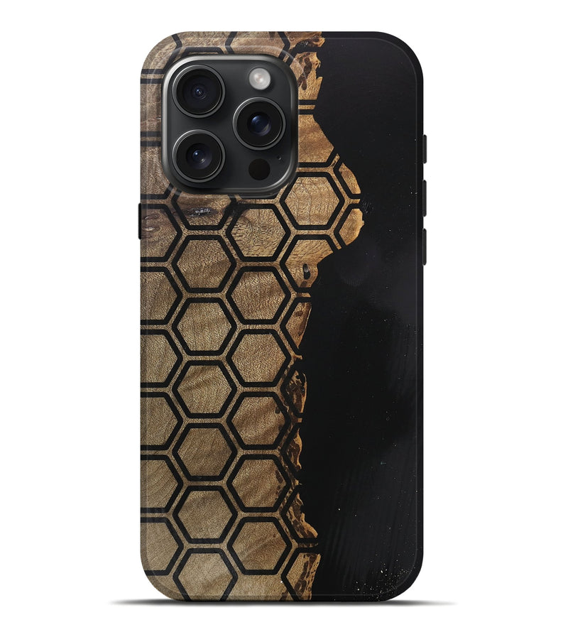 iPhone 16 Pro Max Wood Live Edge Phone Case - Eiden (Pattern, 746572)