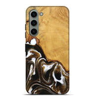 Galaxy S23 Plus Wood Live Edge Phone Case - Skylar (Black & White, 746574)