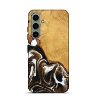 Galaxy S24 Wood Live Edge Phone Case - Skylar (Black & White, 746574)