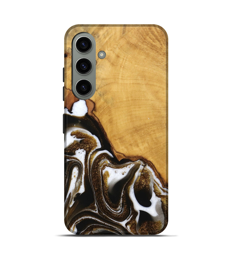 Galaxy S24 Wood Live Edge Phone Case - Skylar (Black & White, 746574)