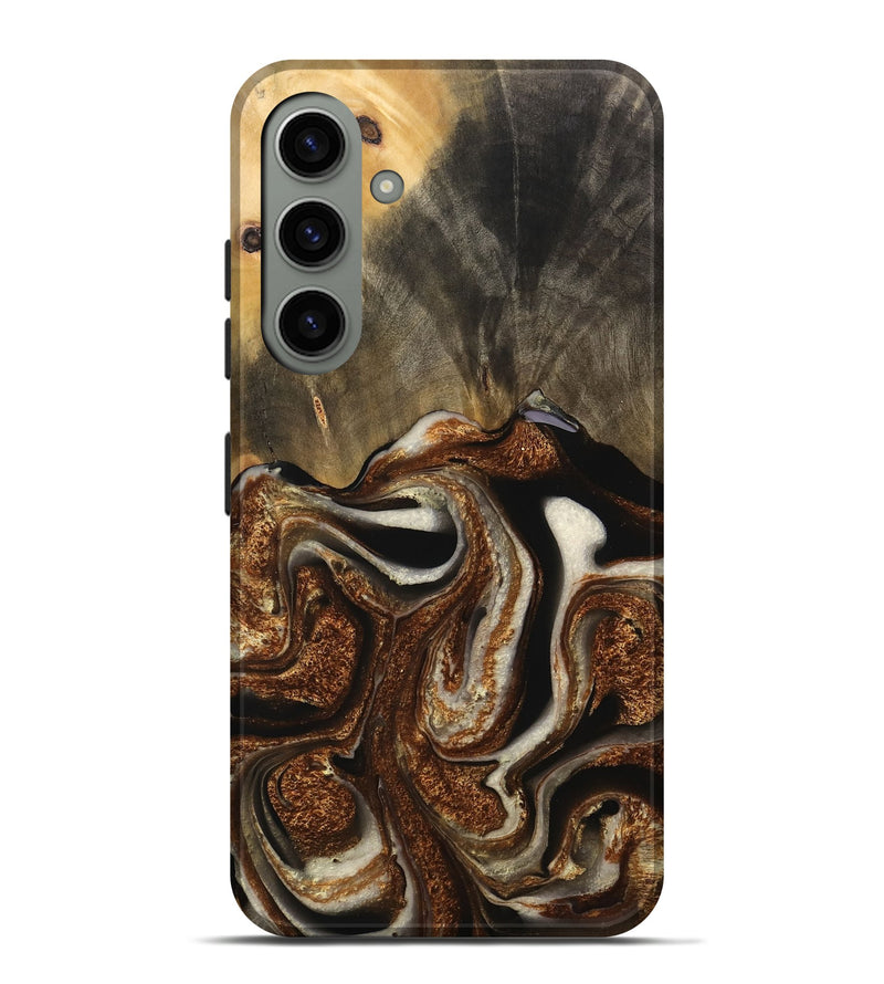 Galaxy S24 Plus Wood Live Edge Phone Case - Jeffrey (Black & White, 746577)