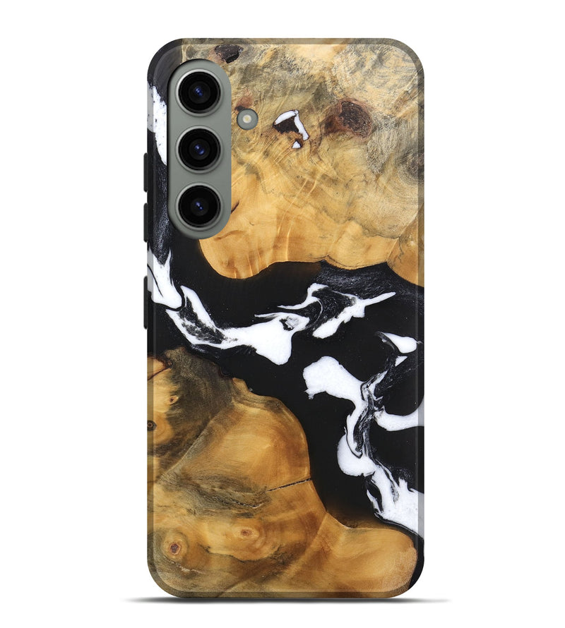 Galaxy S24 Plus Wood Live Edge Phone Case - Sloane (Black & White, 746581)