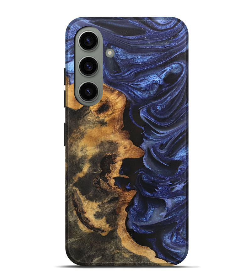 Galaxy S24 Plus Wood Live Edge Phone Case - Mariela (Blue, 746585)