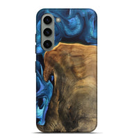 Galaxy S23 Plus Wood Live Edge Phone Case - Rubye (Blue, 746586)