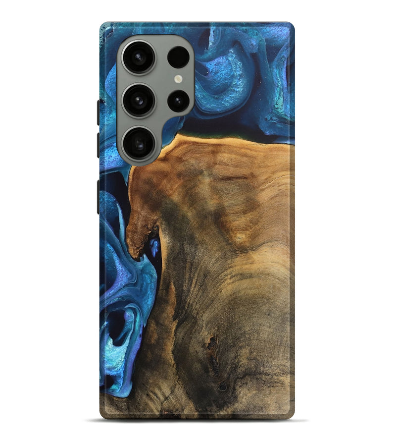 Galaxy S23 Ultra Wood Live Edge Phone Case - Rubye (Blue, 746586)