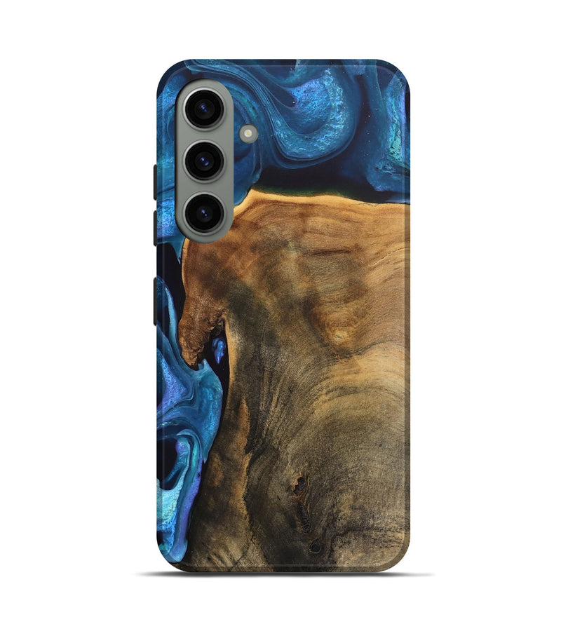 Galaxy S24 Wood Live Edge Phone Case - Rubye (Blue, 746586)