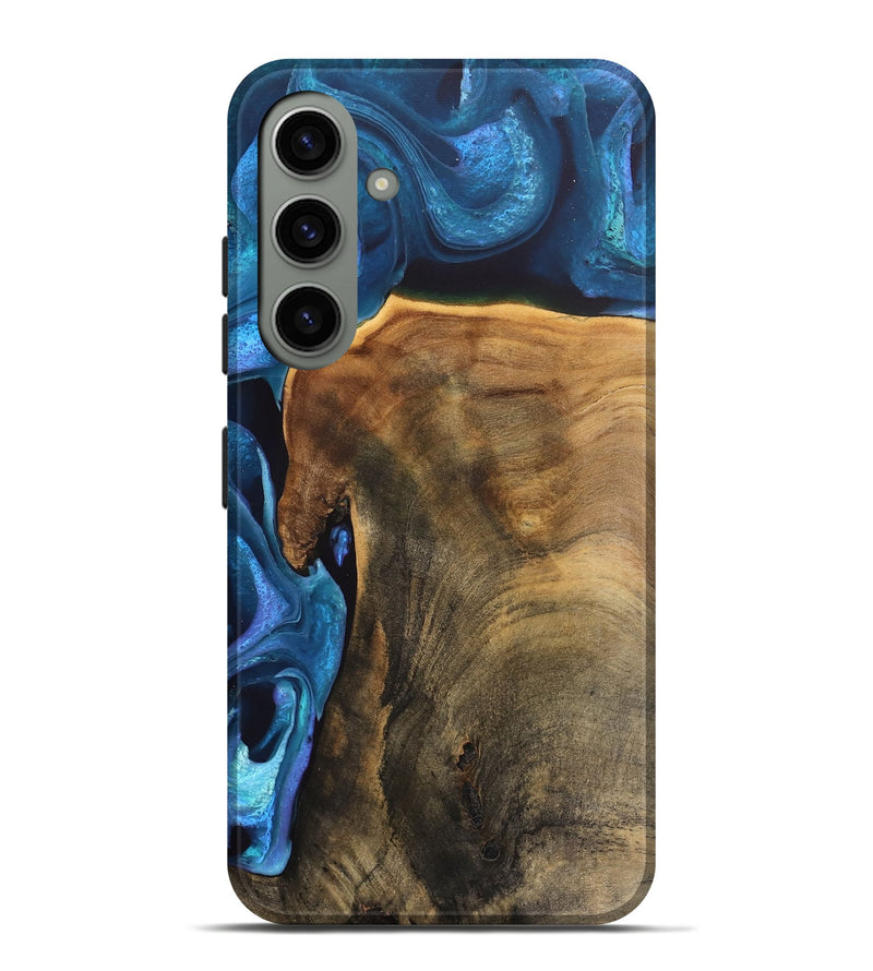 Galaxy S24 Plus Wood Live Edge Phone Case - Rubye (Blue, 746586)