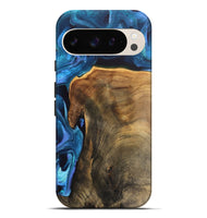 Pixel 9 Pro XL Wood Live Edge Phone Case - Rubye (Blue, 746586)