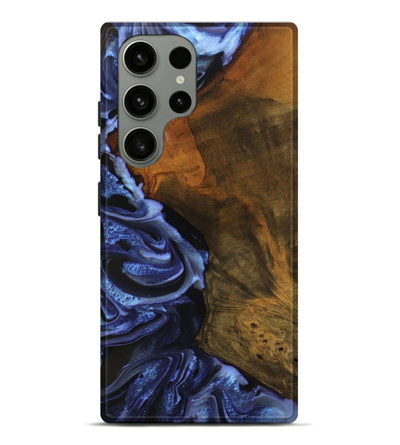 Galaxy S23 Ultra Wood Live Edge Phone Case - Antone (Blue, 746587)