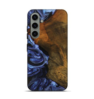 Galaxy S24 Wood Live Edge Phone Case - Antone (Blue, 746587)