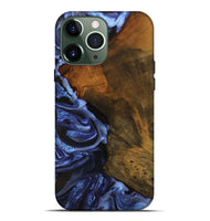 iPhone 13 Pro Max Wood Live Edge Phone Case - Antone (Blue, 746587)