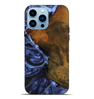 iPhone 14 Pro Max Wood Live Edge Phone Case - Antone (Blue, 746587)