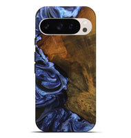 Pixel 9 Pro XL Wood Live Edge Phone Case - Antone (Blue, 746587)