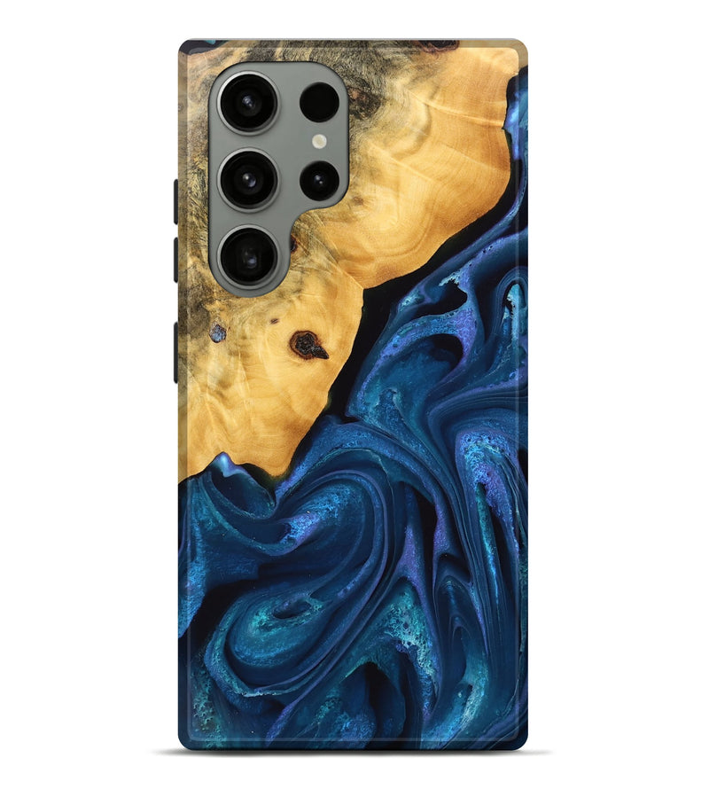 Galaxy S23 Ultra Wood Live Edge Phone Case - Skye (Blue, 746589)