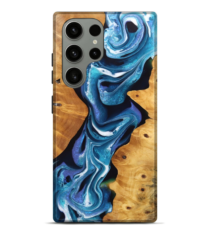 Galaxy S23 Ultra Wood Live Edge Phone Case - Verda (Blue, 746591)